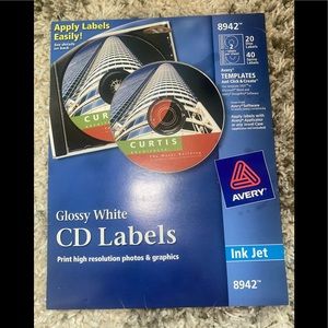 Avery Glossy White CD Labels